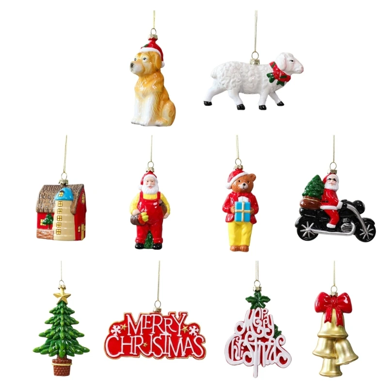 Saisonale Weihnachtsdekoration für den Innenbereich mit Kordelschlaufe zur Verwendung Baum 3XUF – Detail 1