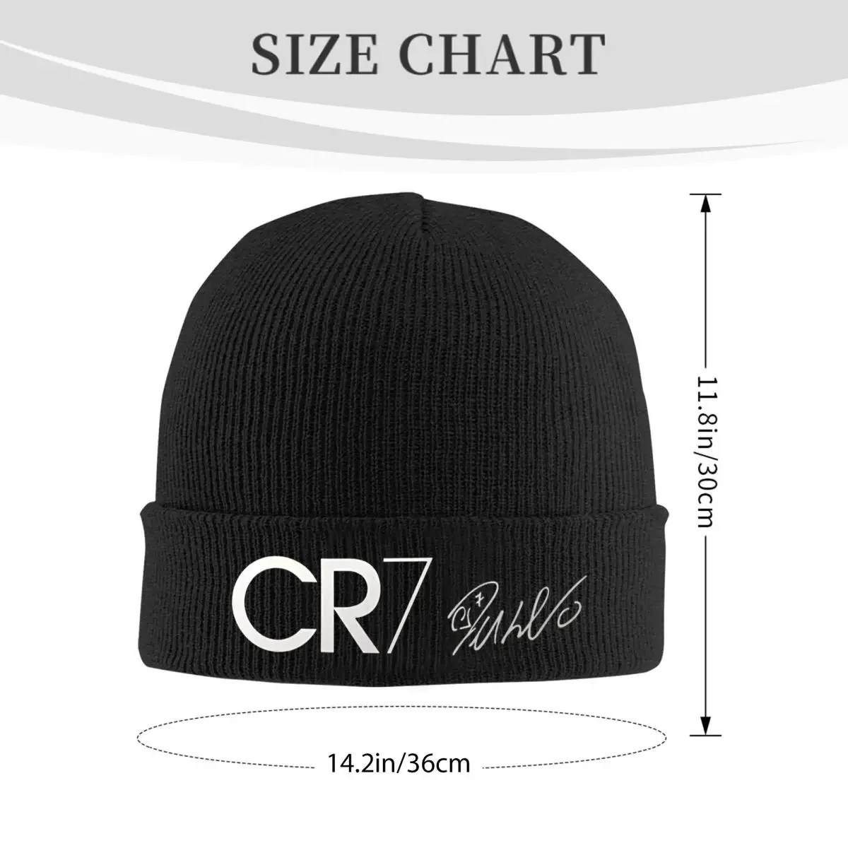 CR7 Football Soccer Knitted Hat Women's Men's Skullies Beanies Autumn Winter Hat Acrylic Ronaldos Hip Hop Melon Cap