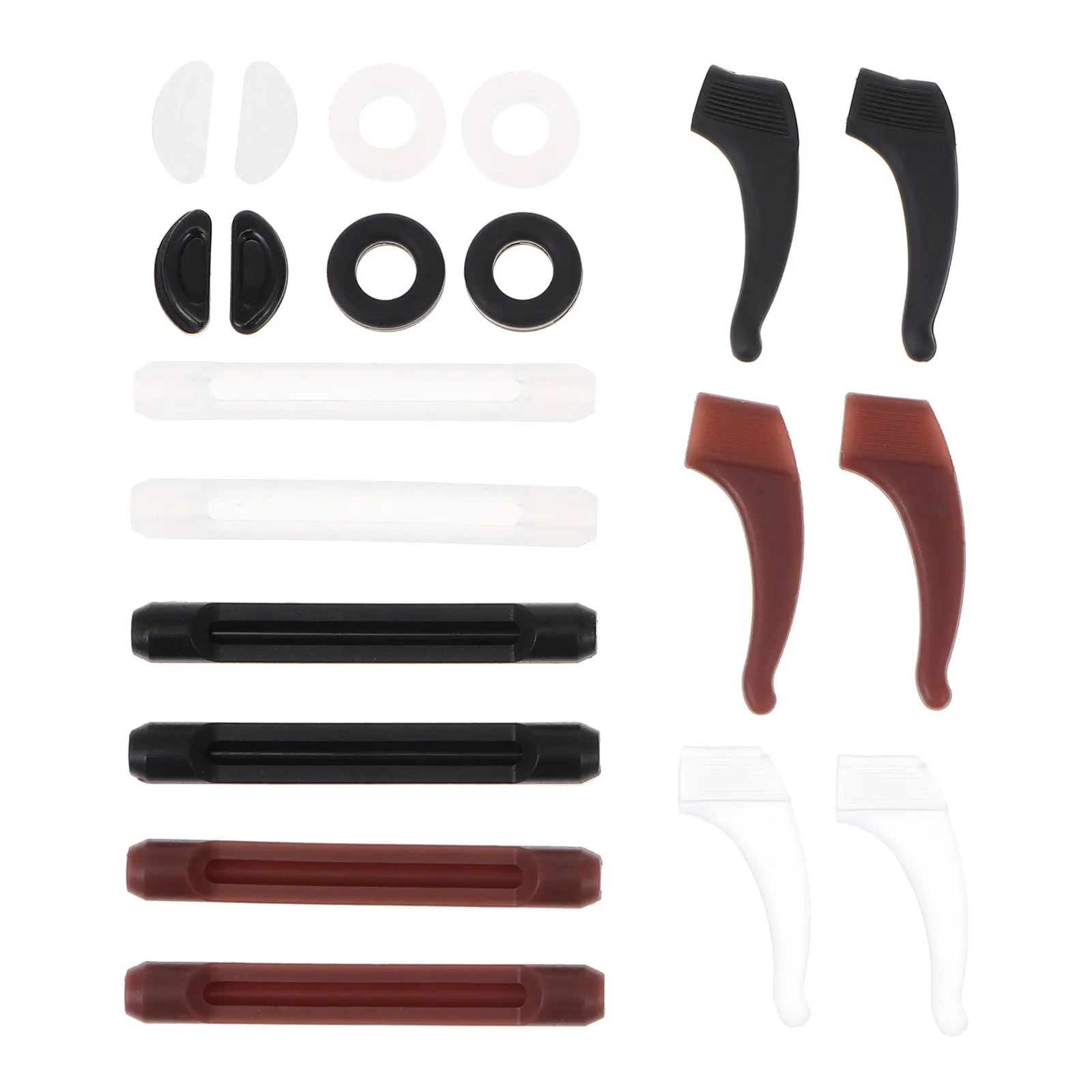1Set Eyewear Strap and Ear Hook Set Premium Silicone Non-Slip Glasses Retainer for Fishing Hiking Biking Skiing Daily Use