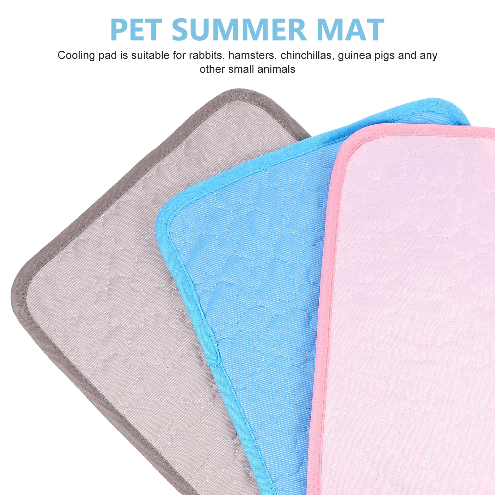 

3pcs Hamster Sleeping Mat Summer Cooling Pad For Guinea Pig Chinchilla Pet Cooling Mat Durable Easy Clean Rapid Heat Dissipation