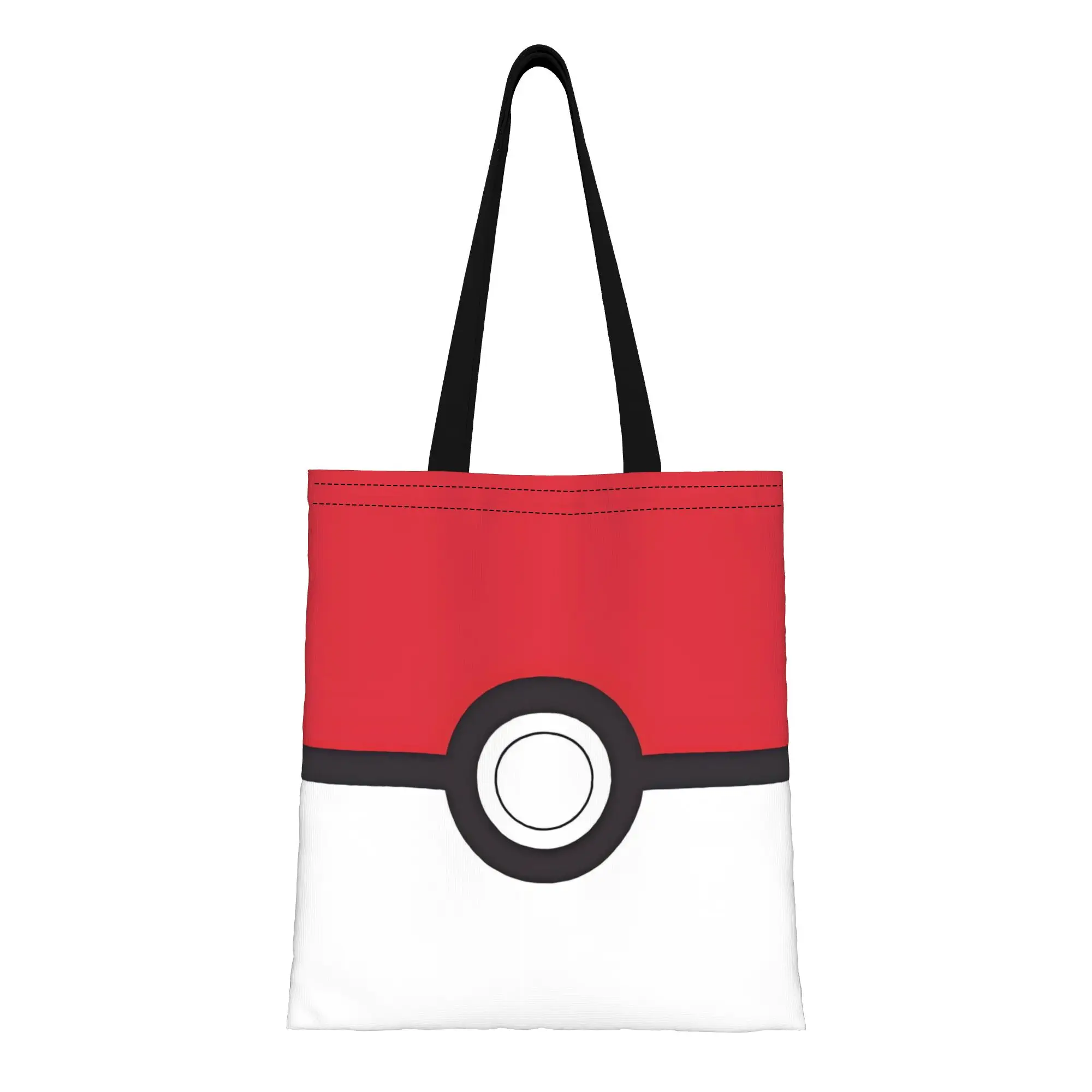 Pokeball Pokemon Canvas Tote Bag Perfect for Grocery Women's Top-Handle Bags
