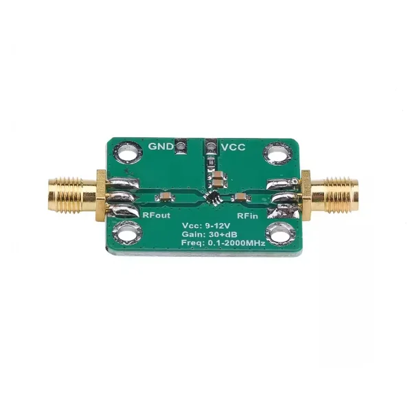 RF broadband amplifier module low noise amplifier medium power LNA 0.1-2000MHz gain 30dB