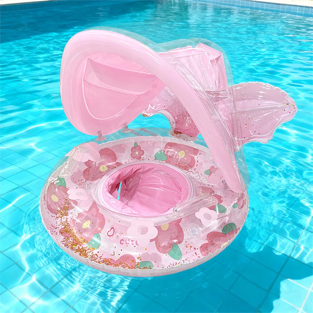 

1Pcs Sunshade Swim Tube Inflatable Pool Float Pool Accessory Swim Ring Summer Water Sport Swim Floating Toys ﻿ ﻿ ﻿ ﻿ ﻿ ﻿