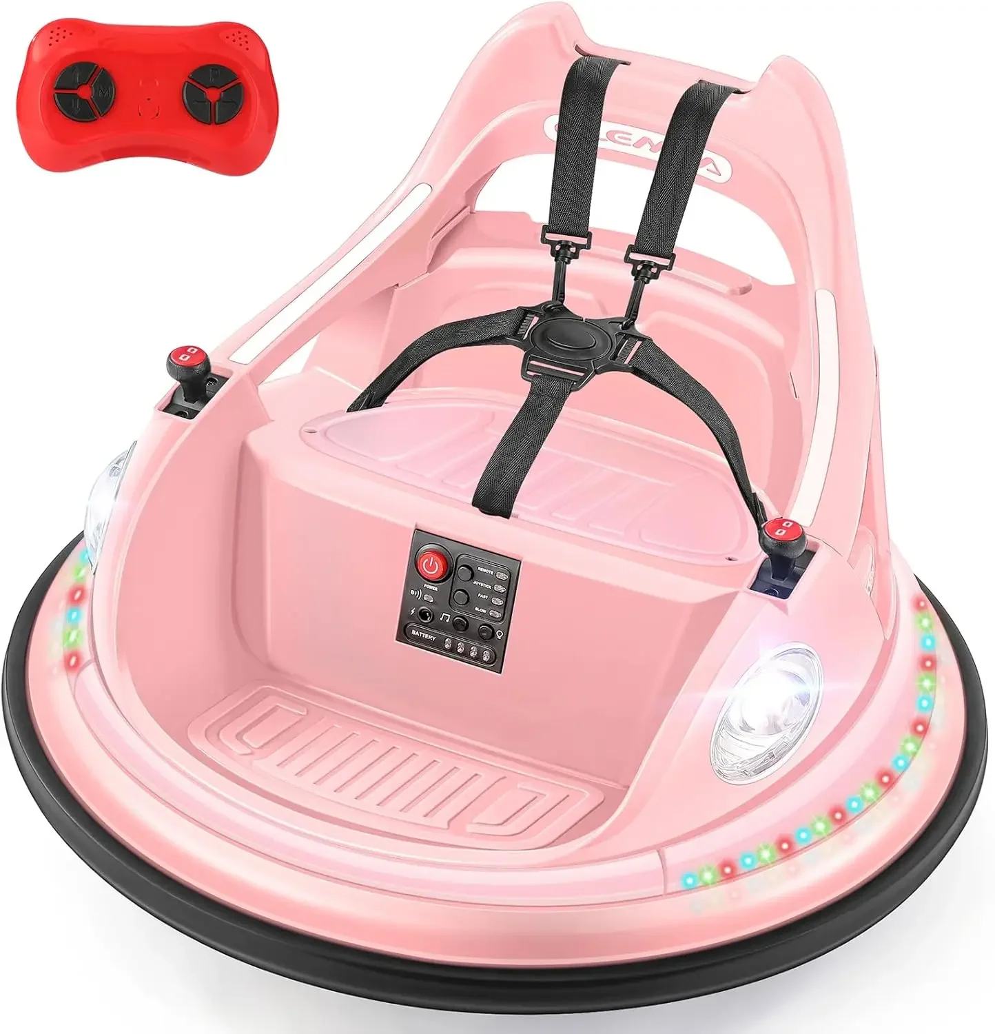 Bumper Car for Kids,1.9mph 12V Toddler Ride on Toys with Remote Control,2-Speed,2 Playing Modes,360 Degree Spin,Bump