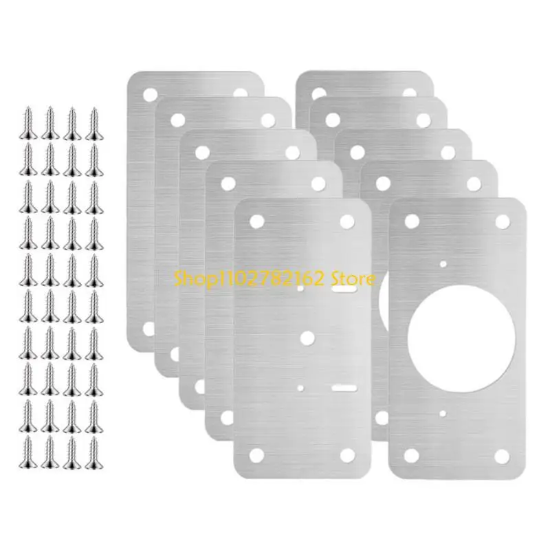 547B Reparatur-Befestigungsplatten für Schrankscharniere aus Edelstahl mit verstärkter Struktur für mehr Stabilität und