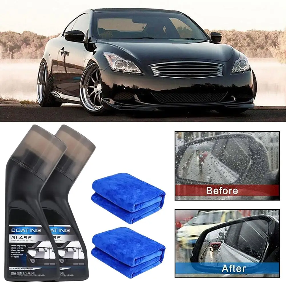 90ml Car Anti-fog Spray Glass Antifog Coating Agent Defogger Auto Windows Screens Mirror Windshield Defogging Cleaner