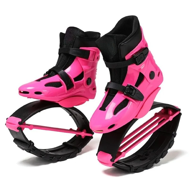 Adult Bouncing Shoes Spring Loaded Jumping Boots Elastic Kangaroo Sneakers for Fitness Training Outdoor Sports Exercise