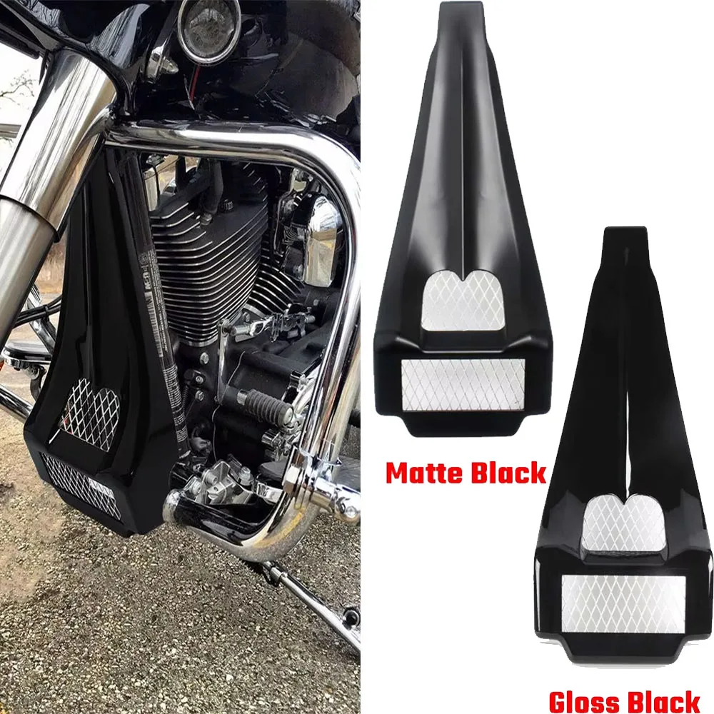 Front Chin Spoiler Radiator Grill Fits For Harley Road King Electra Glide Street Glide Road Glide Flhtk Gloss Black/Matte Black