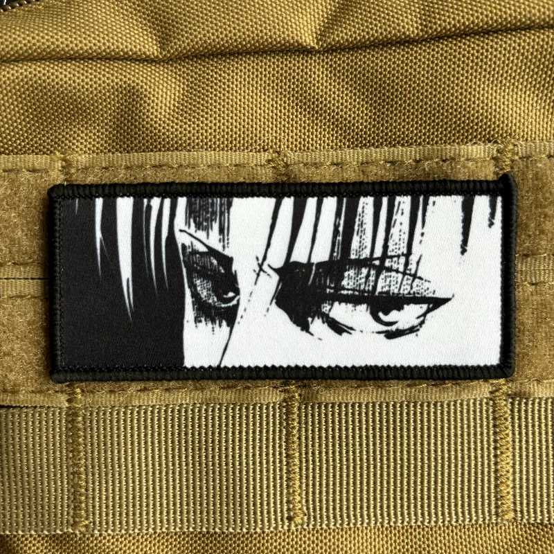 Attack on Titan Levi Ackerman Eyes Morale Badge Anime Patch Hook and Loop Printing Cartoon Tactical Military Backpack Sticker