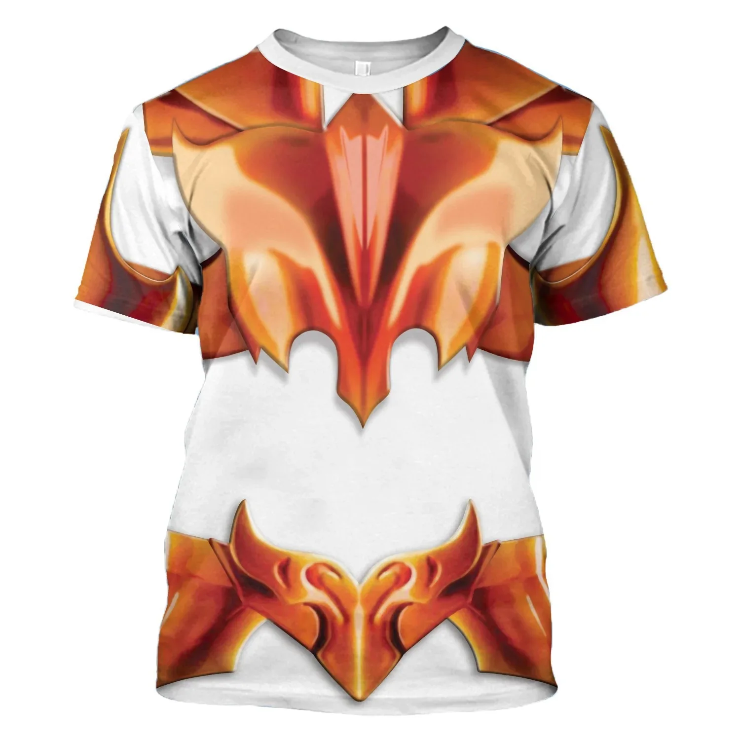 Popular Cosplay Anime Saint Seiya Leo Print T-shirts 3D Street Harajuku Kids Short sleeved Tees Tops Fashion Cool Men\'s Clothing