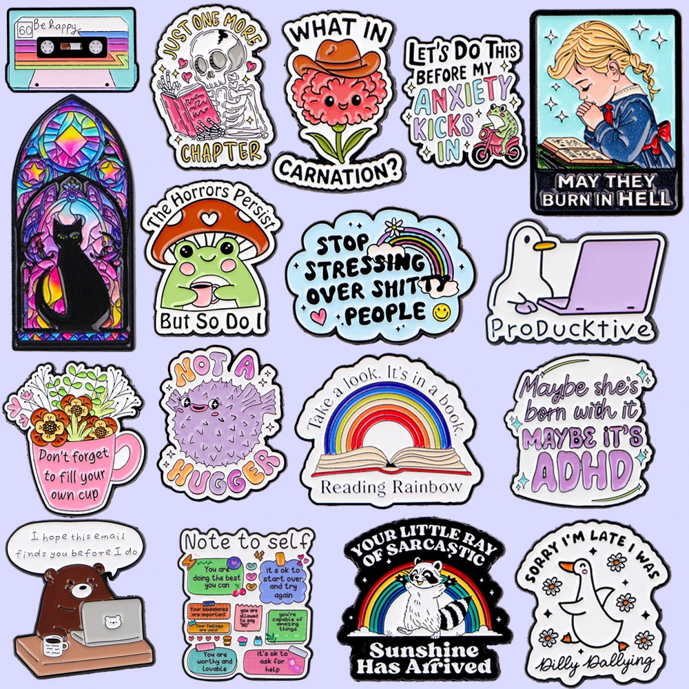 

Mushroom Hat Frog Cartoon Design Brooch Bright Flower Badge Unisex Fashion Accessory Stylish Pin for Men & Women