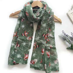 Green New Imitation Cashmere Scarf Women's Winter Shawl Thickened and Warm Trend Versatile Men's Christmas