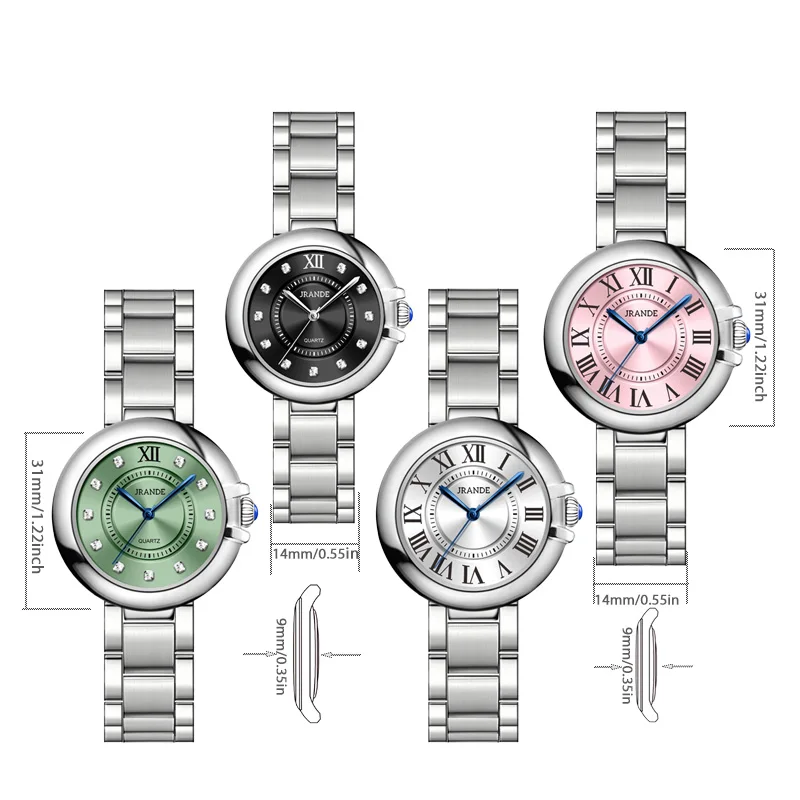 Reloj de cuarzo elegante para mujer, pulsera de mano pequeña resistente al agua de acero rosa, regalos de moda para niñas, marca de lujo para damas,