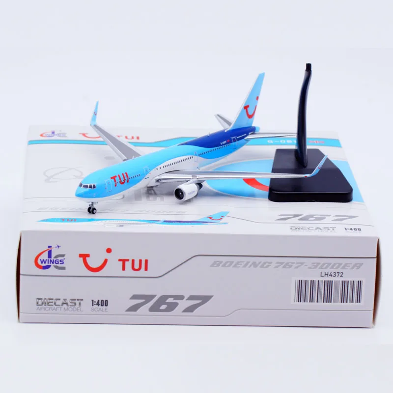 

LH4372 Alloy Collectible Plane Gift JC Wings 1:400 TUI Airlines Boeing B767-300ER Diecast Aircraft JET Model G-OBYF With Stand