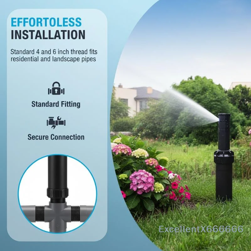 Low Maintenance G3/4 Female Thread Popup Sprinkler with Replacement Nozzles for Commercial Landscaping