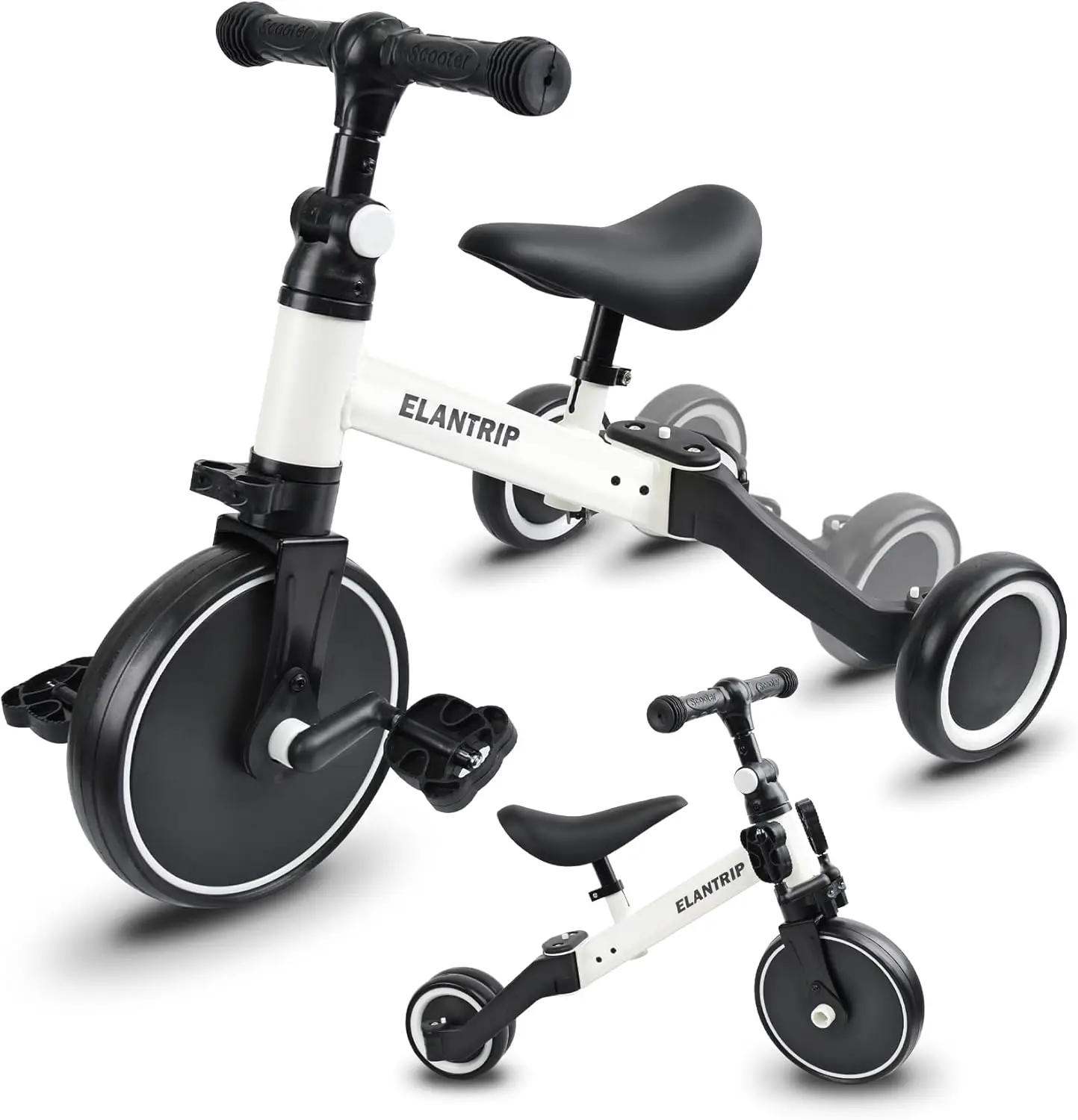 Vélo d'équilibre 5 en 1 pour enfants de 1 à 3 ans, tricycle pour tout-petits, tricycles pour enfants, meilleurs jouets pour garçons et filles, entraînement à l'équilibre