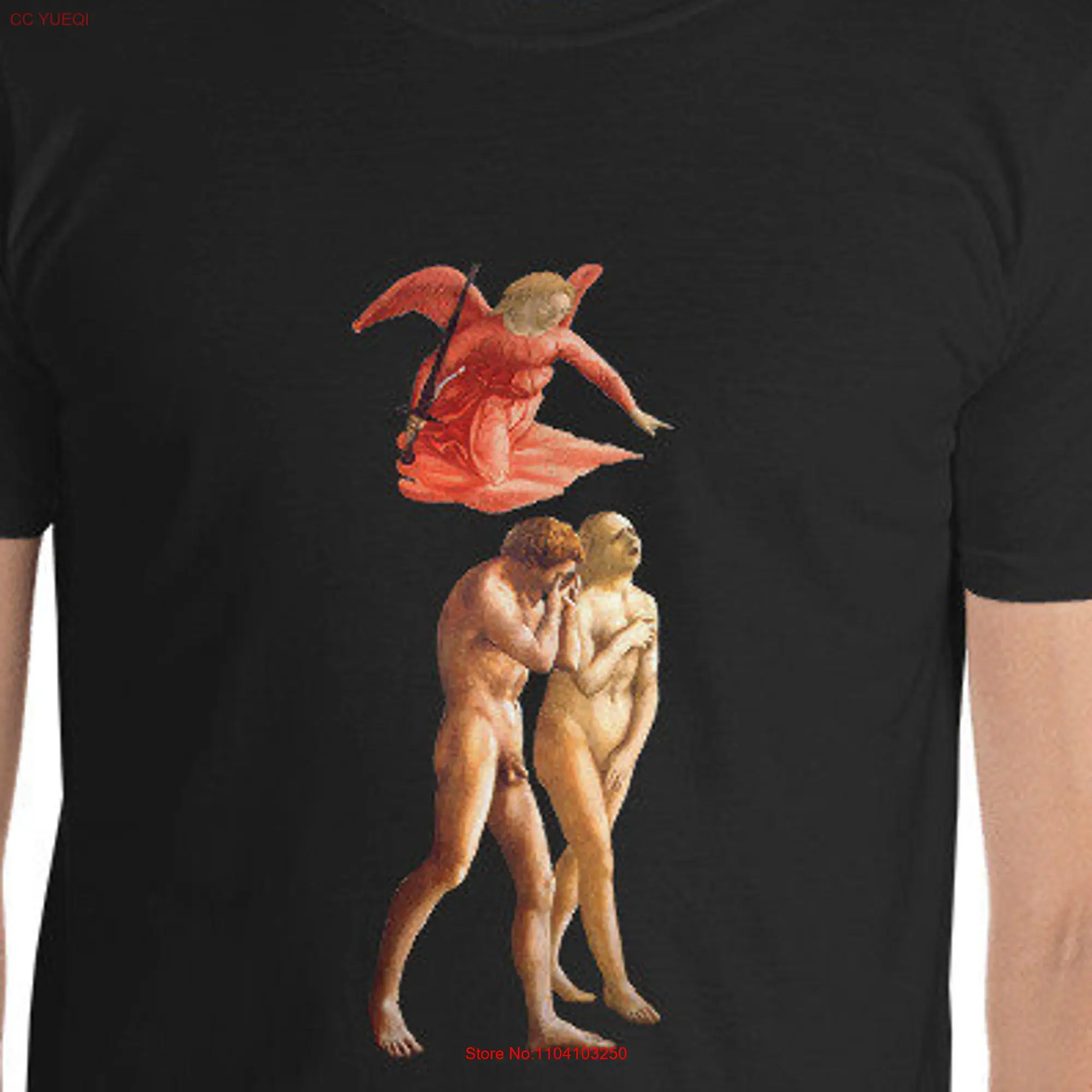 Art The Expulsion from Garden of Eden Masaccio's Masterpiece  T Shirt long or short sleeves