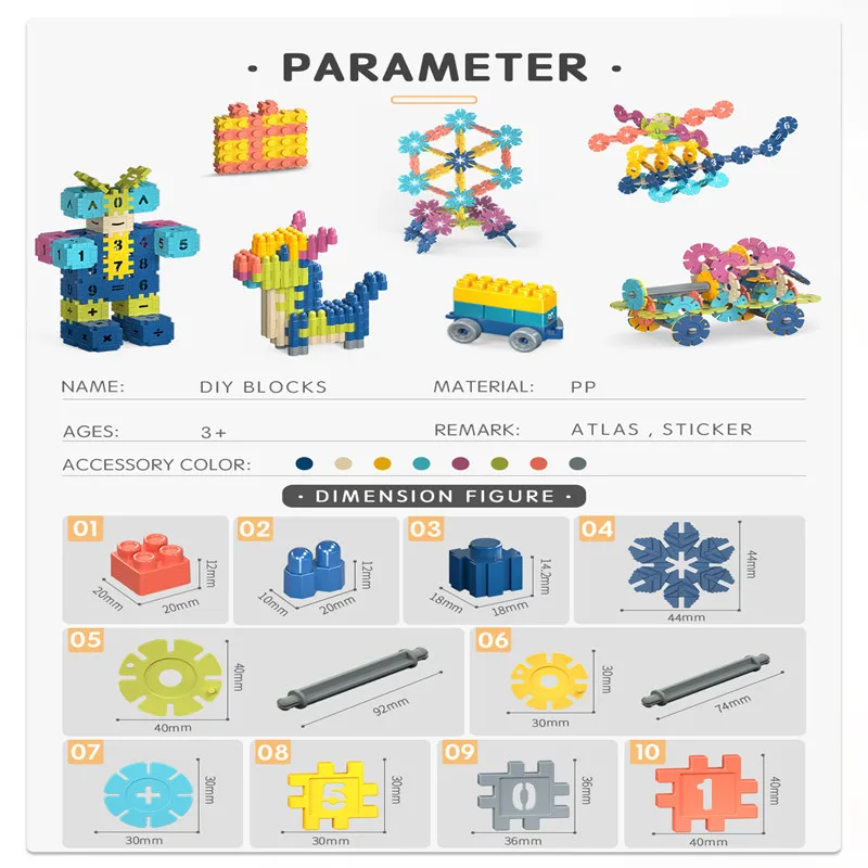 Blocos de Construção Educacionais para Crianças, Baby Paradise House, Blocos de Puzzle Ortografia, Cidade DIY, Modelo Criativo Figuras Brinquedos, 50PCs, 100 PCs, 150PCs