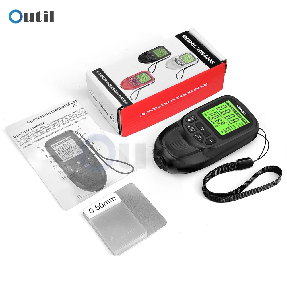 Paint Thickness Gauge Car Coating Thickness Meter for Automobile Paint Inspection Manufacturing Metal Surface Coating Thickness