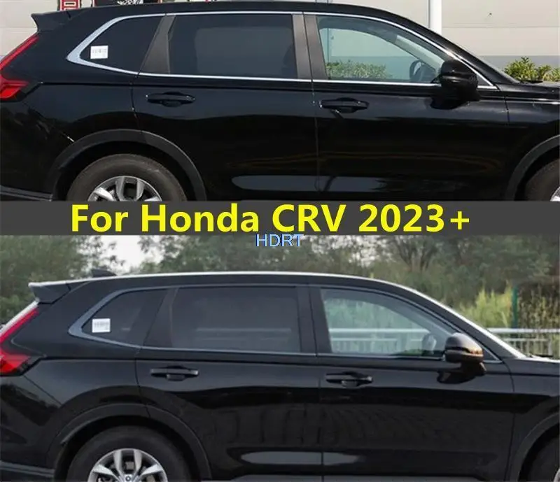 

Для Honda CR-V CRV 2023 2024 аксессуары для стайлинга автомобилей модификация полосы оконной отделки специальные яркие черные блестки для литья кузова