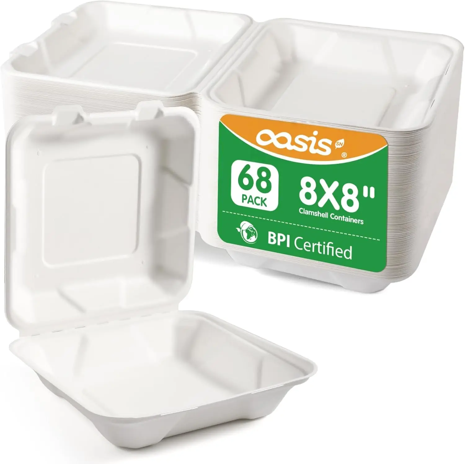 8X8 Disposable Clam…