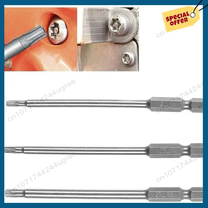 

-A15I 65Pcs 100Mm Torx Long Screwdriver Bits Set, Magnetic Torx Bit Set T6-T40, 1/4 Inch Hex Shank Electric Screwdriver Tools