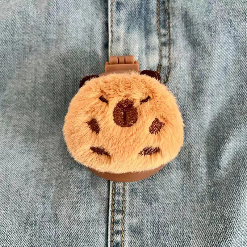 Pettine pieghevole per cuscino d'aria Capybara con specchio pettine portatile da viaggio per capibara spazzola per massaggio antistatica per donna strumento per lo Styling dei capelli