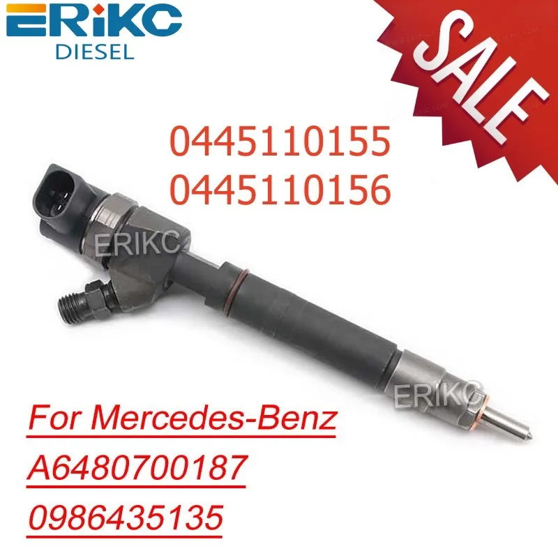 0445110156 A6480700187 6480700187 Diesel Fuel Injector 0445110155 Common Rail Sprayer Nozzle 0986435135 for Bosch Mercedes-Benz