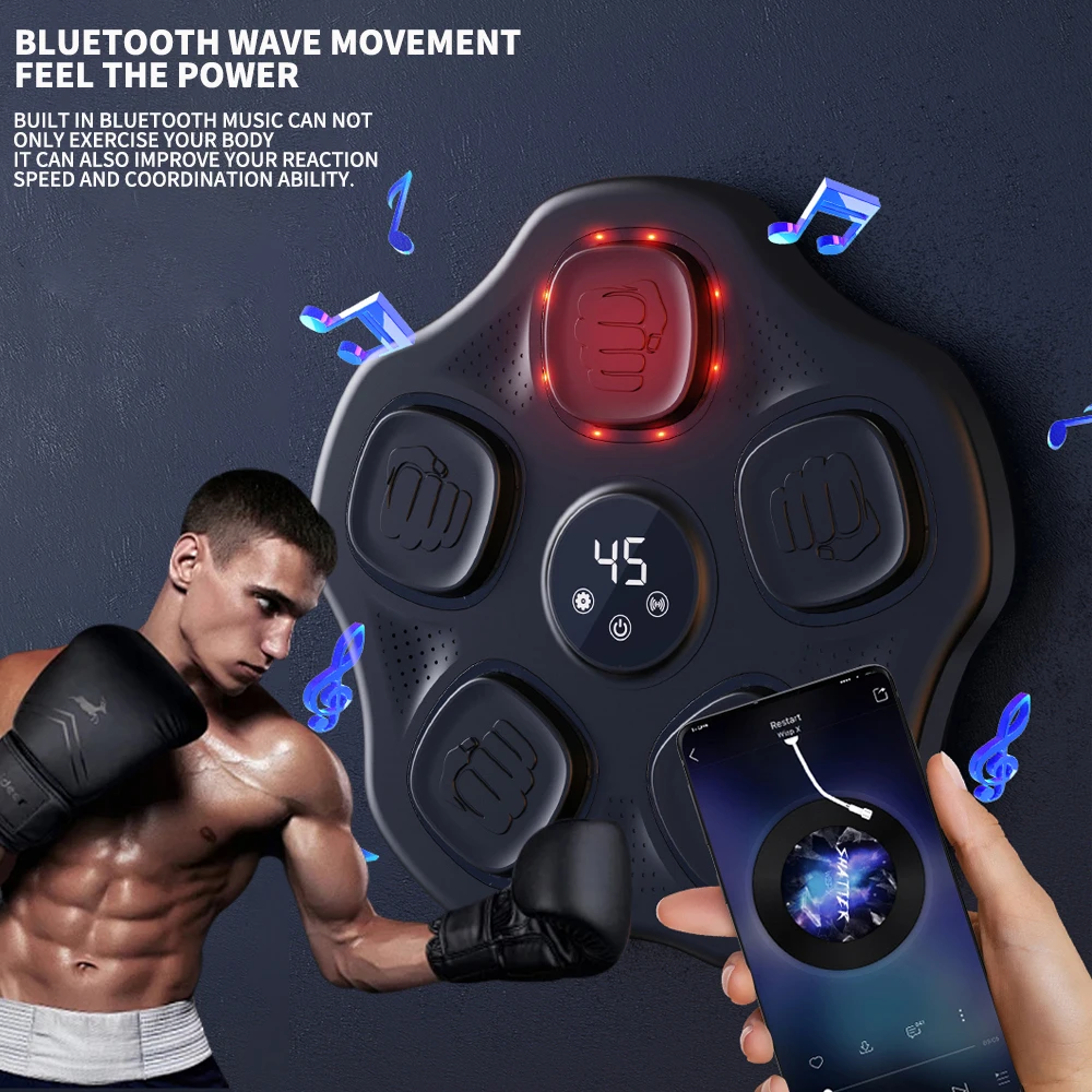 

Aldult Smart Music Electronic Music Boxing Target Boxing Machine Boxing Decompression Wall Target Home Fitness Training