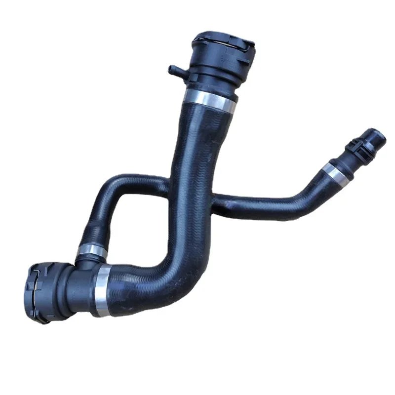 Selang Radiator Atas dengan Selang Ventilasi Selang 3 Arah untuk 07-10 BMW E70 X5 3.0si 17127537107