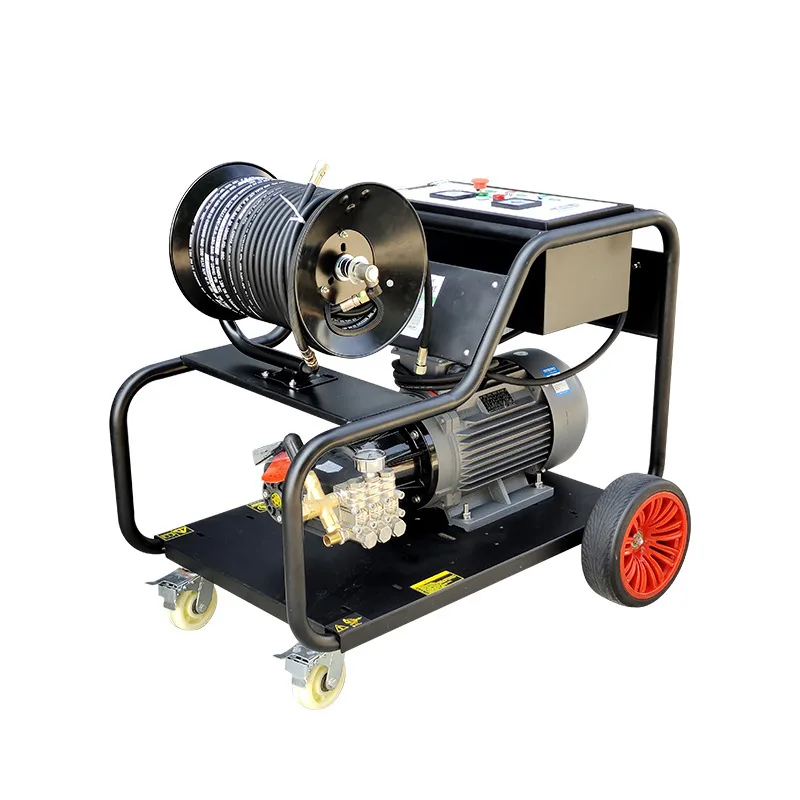 High-pressure and high-power electric 380v pipeline dredging machine Water rat community property dredging sewer