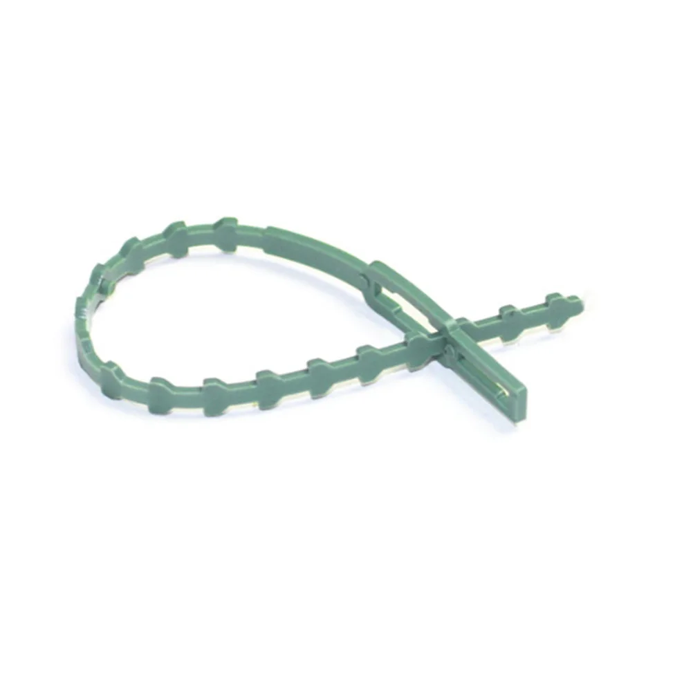 

100pcs Garden Zip Ties Plant Support Straps Reusable Plastic Cable Ties For Garden Yard Outdoor Tool Fixing Buckles
