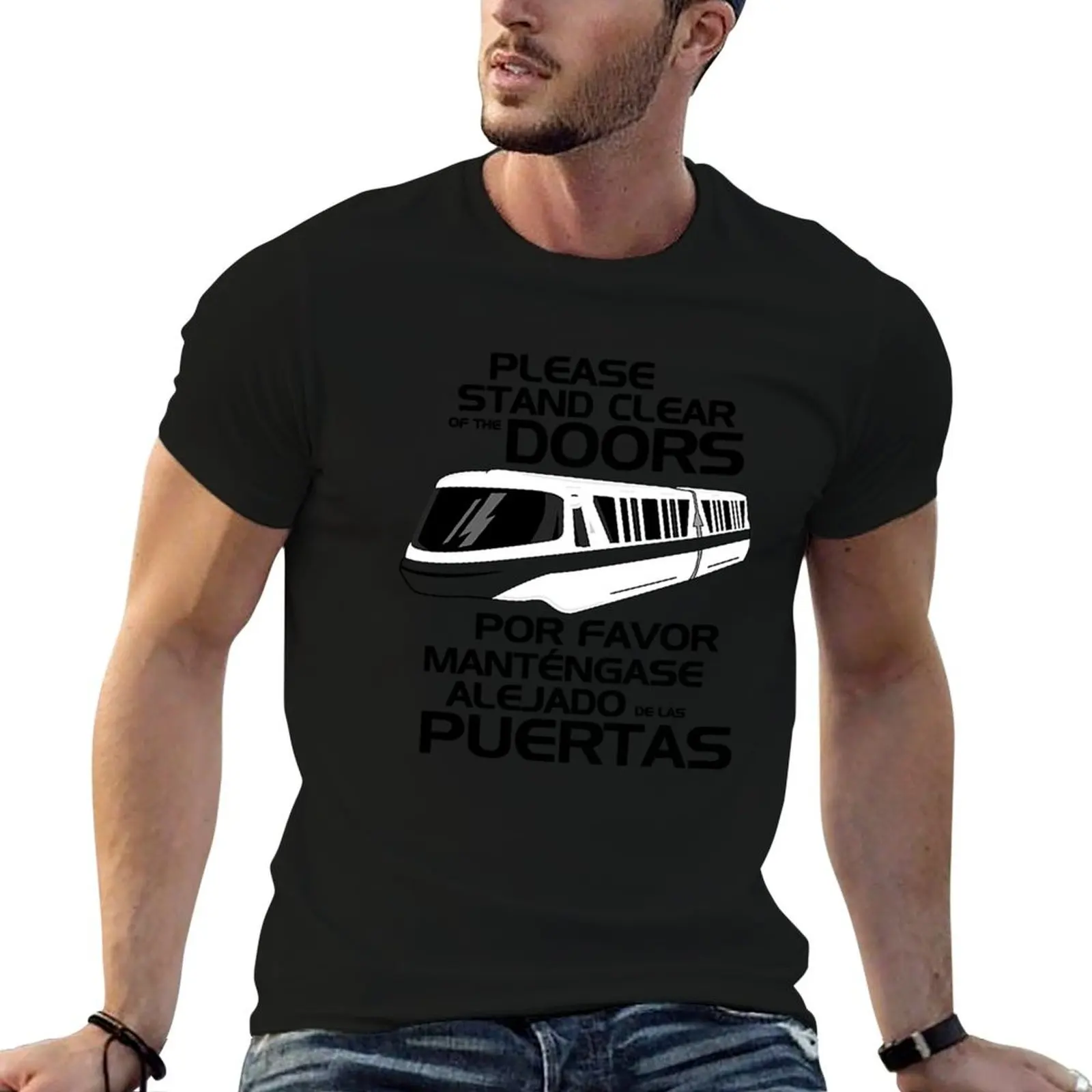 Please Stand Clear T-Shirt Basic Casual Wear Short Sleeve Top