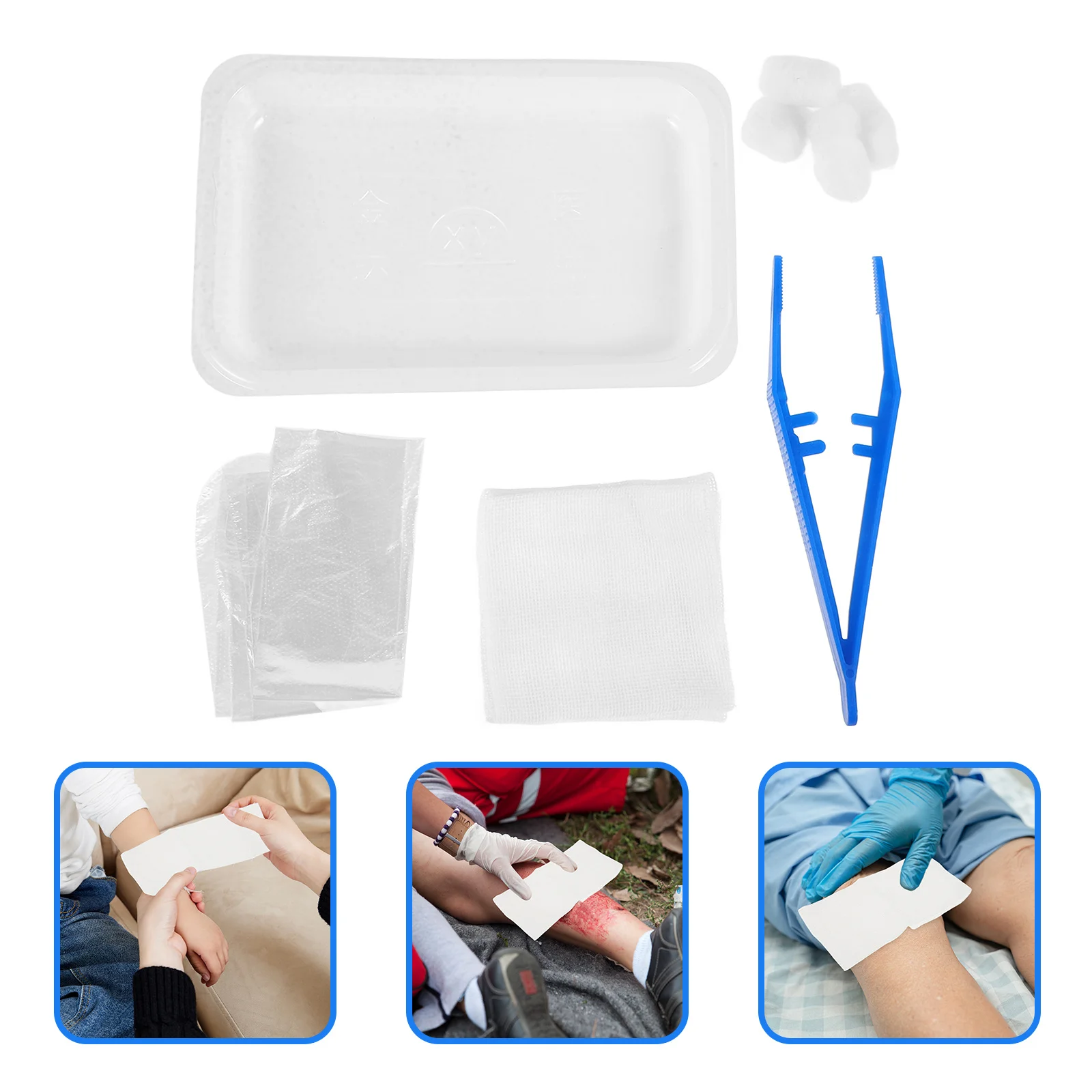 

Bandages Large Size Alcohol Pads First Aid Kit for College Dorm Student Dressing Kits