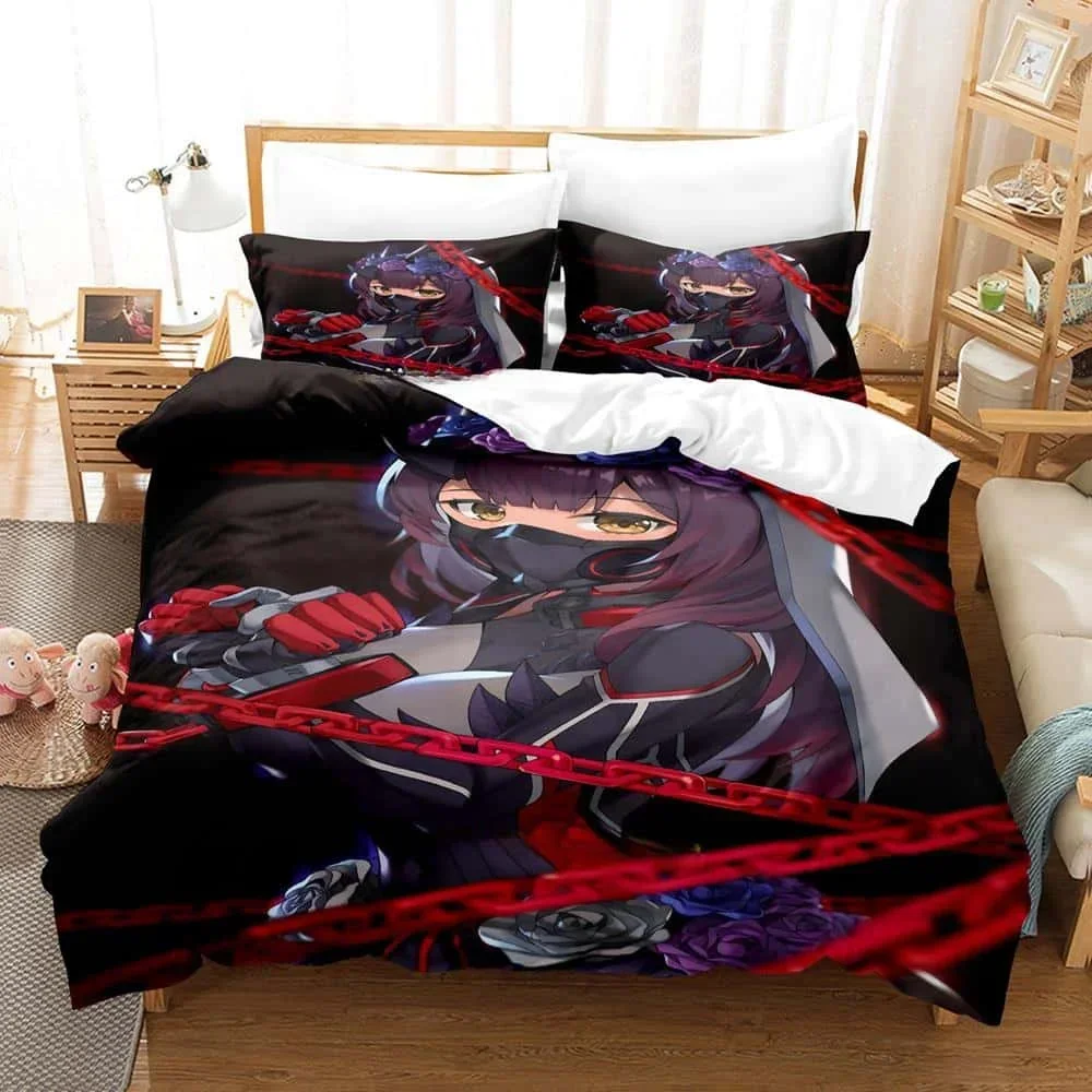 

Kawaii Girl Roboco-san Bedding Set Single Twin Full Queen King Size Bed Set Adult Kid Bedroom Duvetcover Sets 3d Print Anime Bed