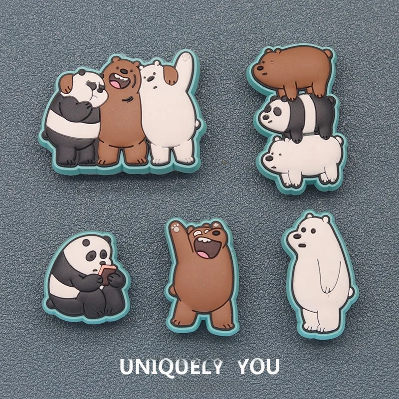 Accesorios Decorativos para Zapatos con Diseño de Oso de Peluche, Adornos Removibles para Zapatos, Hebillas Creativas DIY, Ac...