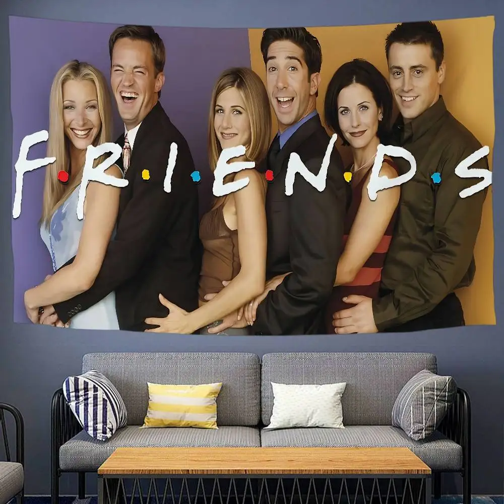 Classic Sitcom Series F-Friends Colorful Tapestry Wall Hanging Bohemian Wall Tapestries Mandala Wall Hanging Sheets 4