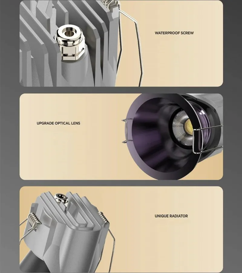 Imagem -05 - Downlight Led Impermeável para Cozinha e Banheiro Holofotes Anti-embaciamento à Prova de Umidade Iluminação de Teto da Cozinha Iluminação Interior do Corredor w Ip65