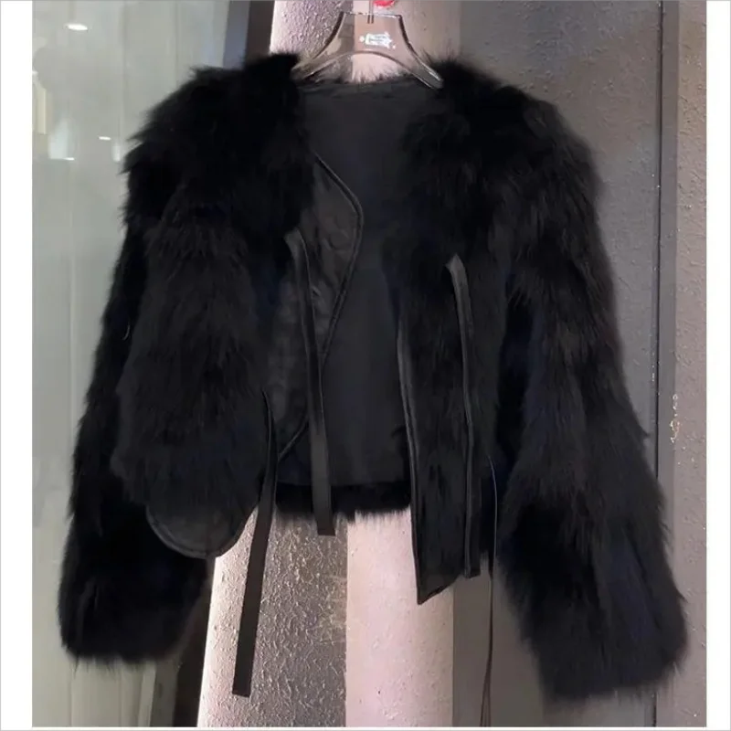 2023 New Women Winter Fur Coat  Imitation Fox Fur Coat Women\'s Warm Thick Fox Fur Coat Autumn Winter Faux Fur Coat