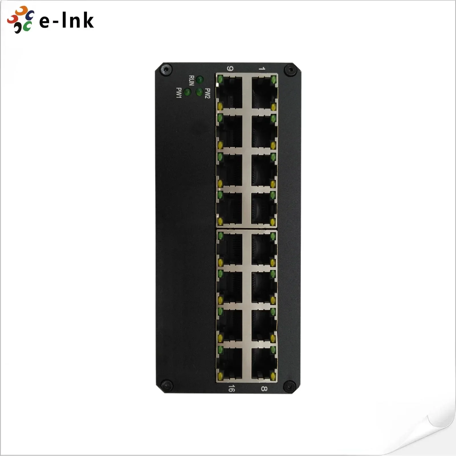 Неуправляемый промышленный 16-портовый промышленный коммутатор Fast Ethernet 10/100TX