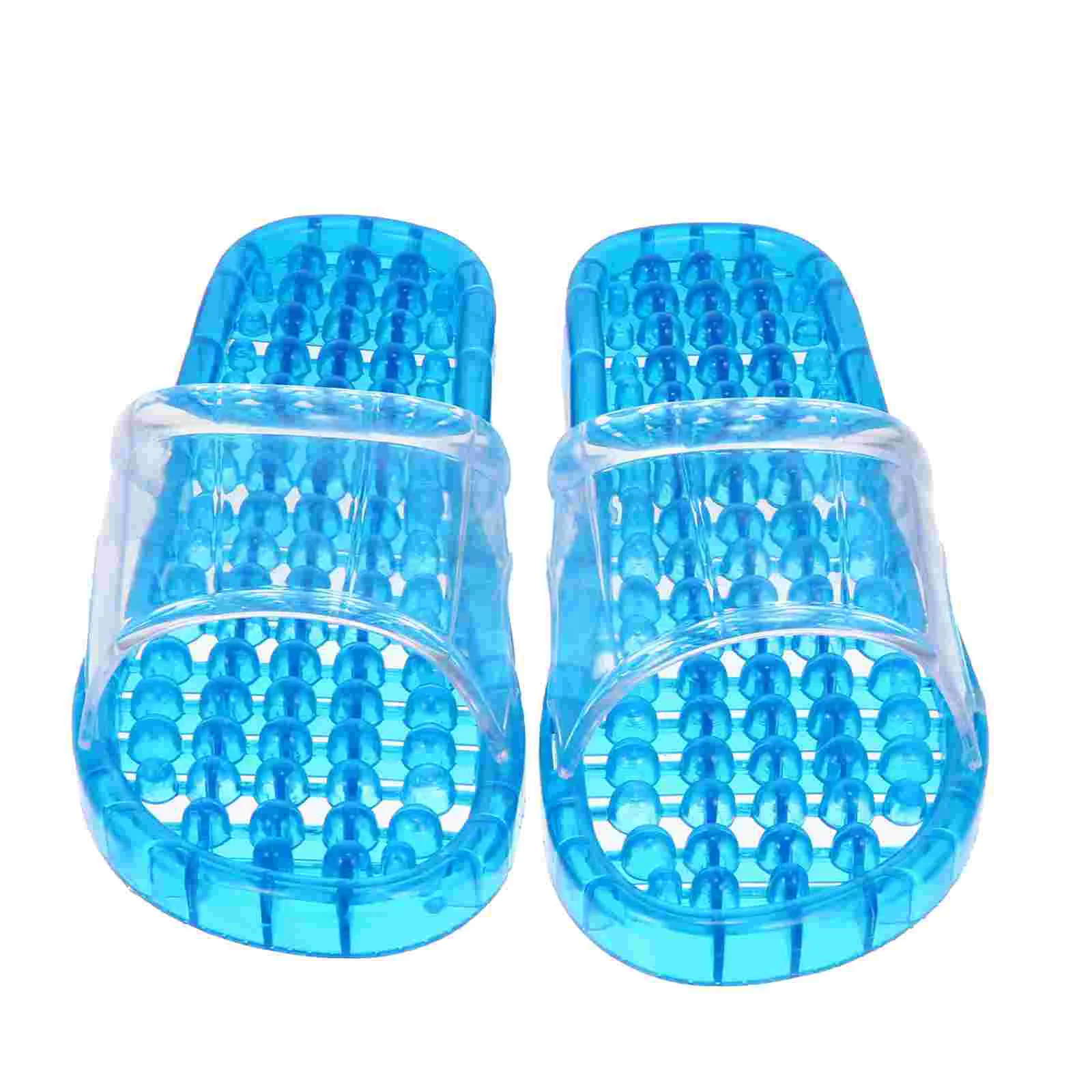 Zapatillas de baño de masaje de cristal transpirables de primera calidad para uso doméstico, deslizadores cómodos y elegantes para la máxima