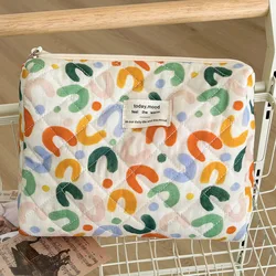 Pochette per borsa cosmetica con cuciture a colori borse per Organizer per trucco di grandi dimensioni custodia per cosmetici coreana custodia per cosmetici da donna carina