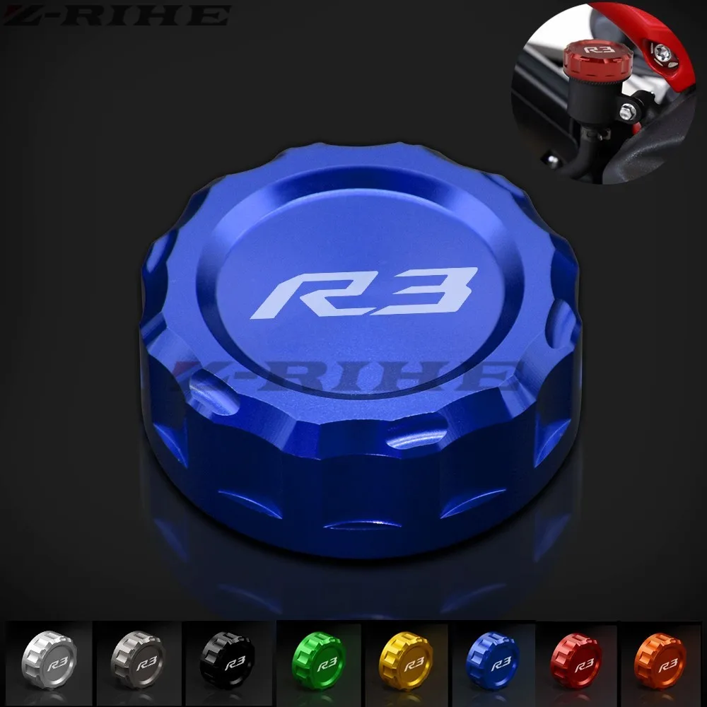 

Motorcycle Accessories CNC Rear Brake Fluid Reservoir Cap Cylinder Cover For YAMAHA YZF R3 YZFR3 YZF-R3 2015-2023 2022 2021 2020