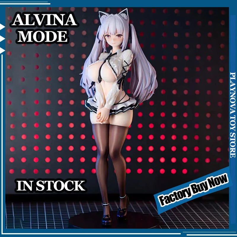 

Коллекционная фигурка Alvina Cat Ear Girl: Мультяшная фигурка-модель для декора рабочего стола, подарок для фанатов, игрушка-фигурка, украшение для рабочего стола