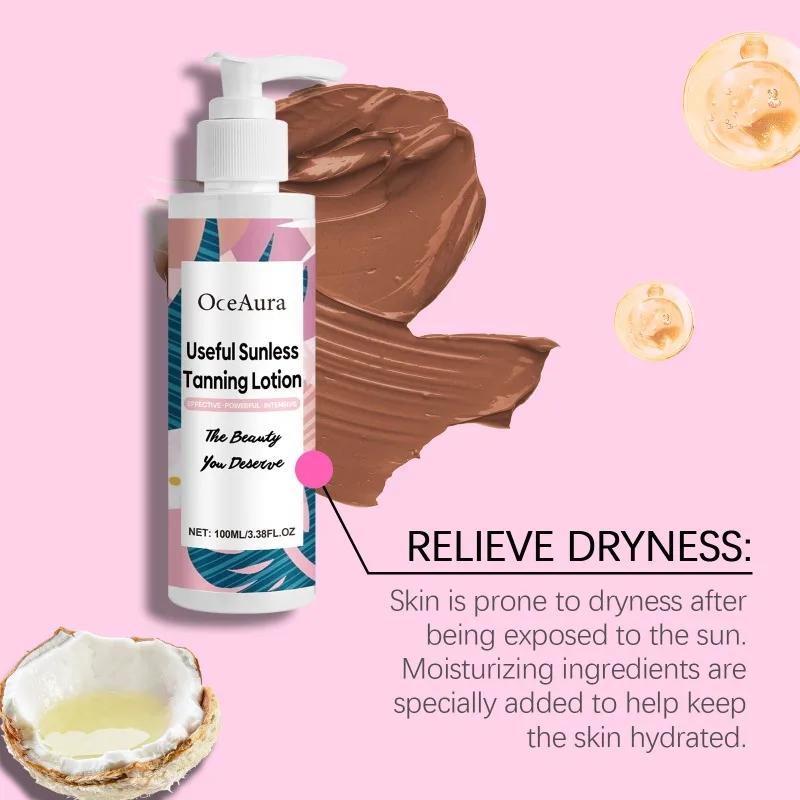 Letni balsam do opalania na świeżym powietrzu Delikatnie nawilżający żel do opalania z efektem brązu pszenicy Odświeżający żel naprawczy