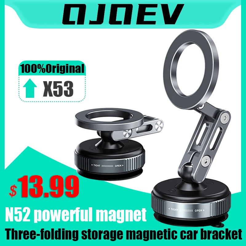 

2025 new vacuum adsorption magnetic car mobile phone holder suction cup car navigation bracket