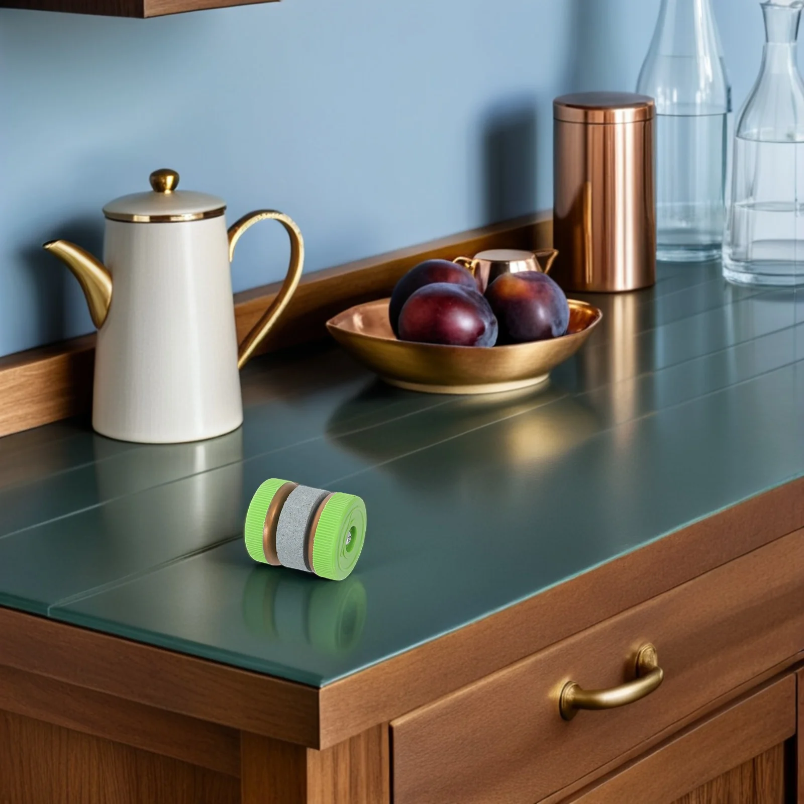 

Circular Sharpener Premium Grindstone PP Material Easy Hold Cylindrical Design for Kitchen Knives Scissors Fast Sharpening Stone