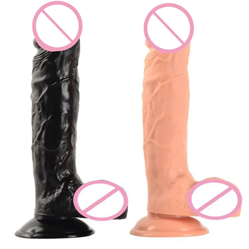 دسار سيليكون واقعي مع كوب شفط للنساء ، قضيب كبير ضخم ، محفز للبقعة جي ، ألعاب جنسية ، 18 ، 2 # ، 1: 2001 ، 11"