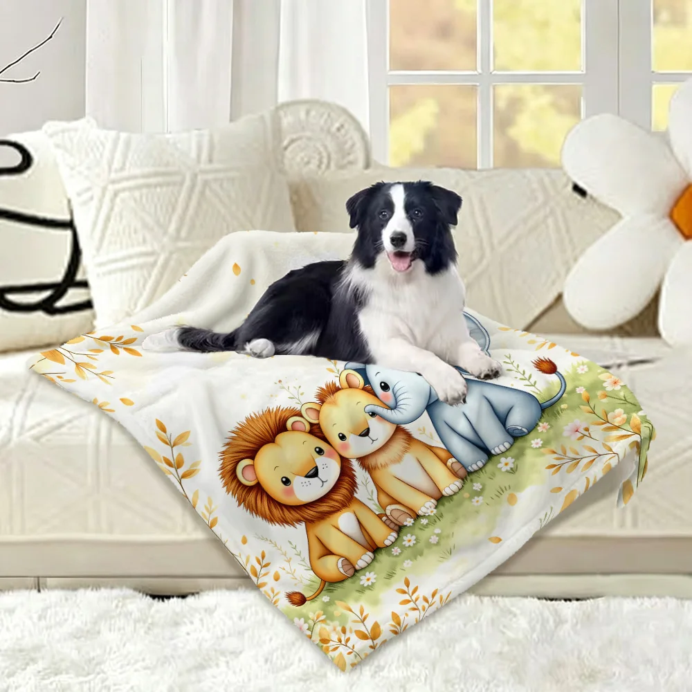1-cobertor-com-estampas-fofas-de-leao-e-elefante-super-macio-ideal-para-amantes-de-animais-de-estimacao-e-para-uma-cama-aconchegante