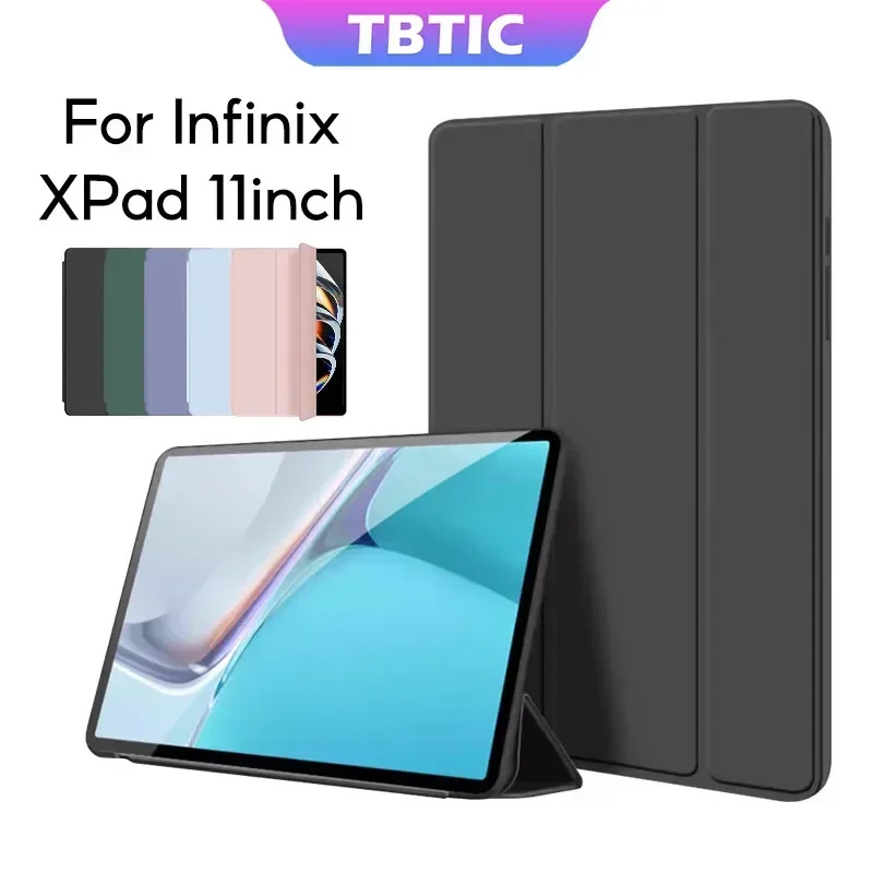 TBTIC Protective Inclusive Case for Infinix XPAD Without Pen Pencil Slot Holder Soft PU Leather Flip Stand Auto Wake Up